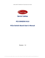 Serial Cables PCI-SWGEN3-81U User Manual