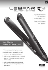 CBR LEOPA-R BLACK SHINE M-071060 User Manual