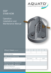AQUATO STABI-KOM SSB Operation, Installation, And Maintenance Manual