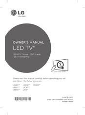 LG 60UB856V-ZD Owner's Manual