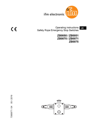 IFM Electronic ZB0050 Operating Instructions Manual