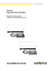 Sartorius PMA 35D Installation And Operating Instructions Manual