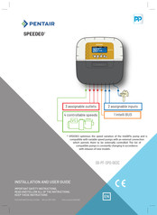 Pentair SPEEDEO SB-PF-SPO-003C Installation And User Manual