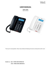 Well CD001 User Manual