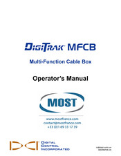 DCI DigiTrak MFCB Operator's Manual