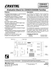 Cirrus Logic CS493 Series Manual