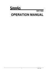 Sam4s SER 7000 Operation Manual