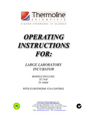 Thermoline Scientific Equipment TI-1000F Operating Instructions Manual