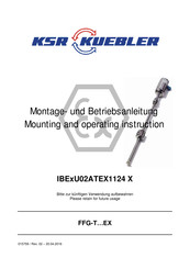 KSR KUEBLER FFG-TxEX Series Mounting And Operating Instructions