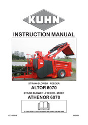 KUHN ATHENOR 6070 Instruction Manual