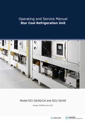 Maersk Container Industry Star Cool SCU-40 Operating And Service Manual