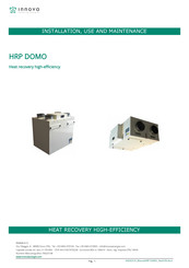 Innova HRP DOMO Installation, Use And Maintenance Manual
