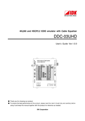 Idk DDC-03UHD User Manual