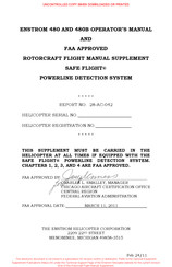 SAFE FLIGHT Powerline Operator's Manual