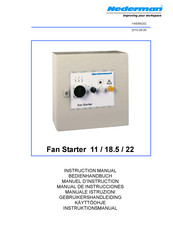 Nederman Fan Starter 11 Instruction Manual