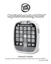 LeapFrog My First Learning Tablet Parents' Manual