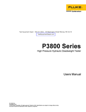 Fluke P3830 User Manual