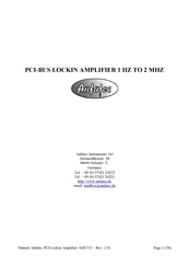 Anfatec AMU5.0-LIA Manual