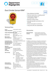 Oppermann Regelgeräte KRM-1 Technical Data Manual