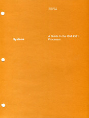IBM 4381 Manual