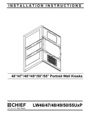CHIEF LW46U P Series Installation Instructions Manual