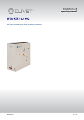 Clivet WSA-XEE 262 Installation And Operating Manual