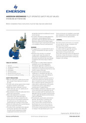 Emerson Anderson Greenwood 400 Series Operating And Safety Instructions