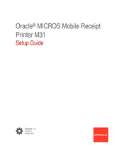 Oracle MICROS M31 Setup Manual