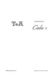 T+A Cala D User Manual