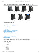 Snom D7 Series How To Configure