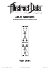 Abstract Data Event Boss ADE-33 User Manual