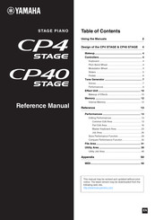 Yahama CP4 Stage Reference Manual