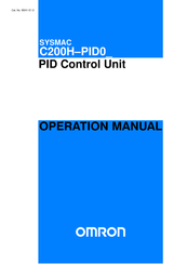 Omron SYSMAC C200H-PID0 Series Operation Manual