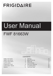 Frigidaire FWF 81663W User Manual