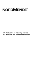 Nordmende CHCMY60IX Instruction On Mounting And Use Manual