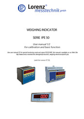 LORENZ MESSTECHNIK IPE 50 Series User Manual