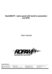 Ropam elektronik NeoGSM-IP User Manual