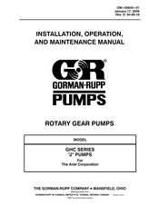 Gorman?Rupp GHC3JP3-B/S2 Installation, Operation And Maintenance Manual