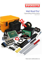 Buckleys Wet Roof Pro' Operating Instructions Manual
