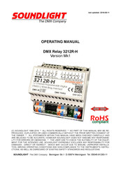 soundlight 3212R-H Operating Manual