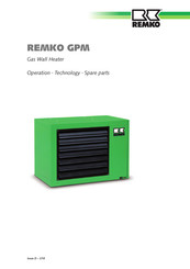Remko GPM 15 Operation,Technology,Spare Parts