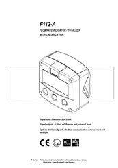 Fluidwell F112-A Manual