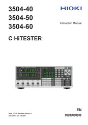 Hioki 3504-40 C HiTester Instruction Manual