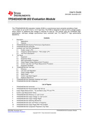 Texas Instruments TPS40345EVM-353 User Manual