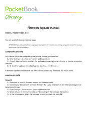 Pocketbook Obreey A 10 Firmware Update Manual
