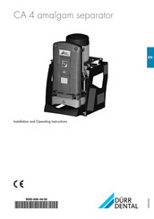 Durr Dental CA 4 Installation And Operating Instructions Manual