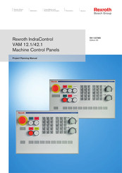 Bosch REXROTH IndraControl VAM 12.1 Project Planning Manual