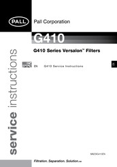 Pall Versalon G410 Series Service Instructions Manual