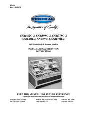 Federal SNR59SC-2 Installation And Operation Instructions Manual