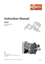 BUSCH Mink MB 0018 A Instruction Manual